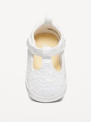 Old Navy Baby Girl's Embroidered Mary Jane White Eyelet Sneakers - Sz 18-24 MO - Image 1 of 3