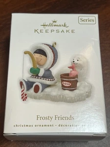 hallmark keepsake ornaments Frosty Friends 2010 Christmas Ornament - Picture 1 of 2