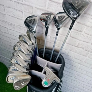 Callaway Club Set 1W 3W 5W 7W 4-9i Pw Aw 58 PT 14pc RH Graphite Regular Men - Picture 1 of 8