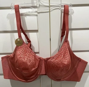 Wacoal Coral Back Appeal Minimizer Underwire Bra 855303 SZ 38 C Nwt $72 - Picture 1 of 3