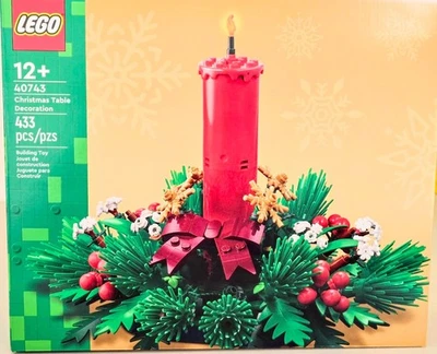 Lego 40743 Christmas Table Decoration 433 pcs Light Up Candle and Wreath - Image 1 of 4