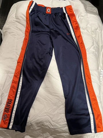 Vintage Nike Elite Syracuse Basketball Tearaway Warm Up Pants Cover