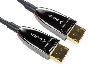NEWLINK Câble optique actif DisplayPort 1,4 AOC, 25 m noir - NLDP-AOC025 - Photo 1/2