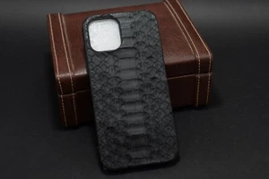 FUNDA PARA MÓVIL I PHONE AUTÉNTICA PYTHON VIENTRE MULTICOLOR HECHA A MANO ESPAÑA MA CUERO - Imagen 1 de 27