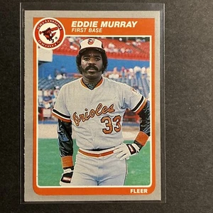 EDDIE MURRAY 1985 FLEER BASEBALL CARD #184 BALTIMORE ORIOLES - Picture 1 of 4
