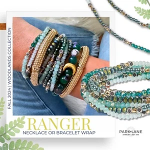 Park Lane Ranger NECKLACE GREEN Wrap bracelet Beaded - Picture 1 of 5