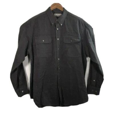 Camisa Fieldmaster Hombre Talla L Gris Manga Larga Botón Delantero Foto 1 de 4