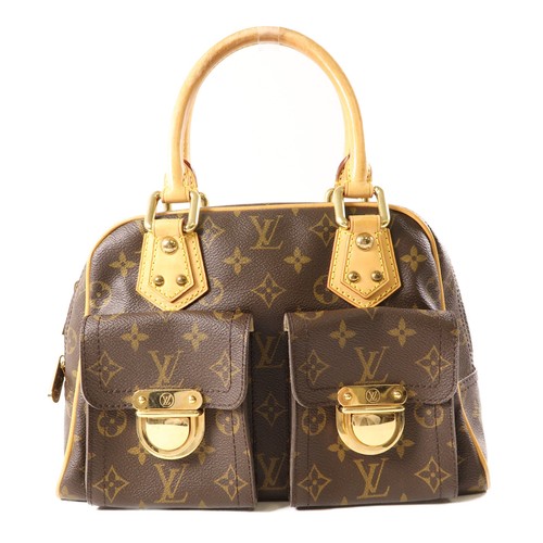 LOUIS VUITTON（LV） Borsa a mano Louis Vuitton LV GHW Manhattan PM M40026 monogramma marrone