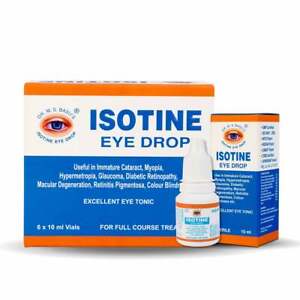 6 x Isotine Eye Drops Pure Herbal and 100% Genuine & Trusted worldwide 10ml.