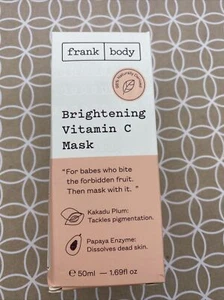 Frank Body ~ Maschera illuminante di vitamina C ~ Taglia completa 1,69 fl oz / 50 ml Nuovo con scatola - Foto 1 di 5