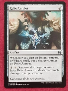 Magic The Gathering ZENDIKAR RISING RELIC AMULET artifact card MTG - Imagen 1 de 2