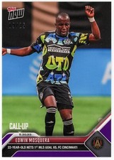 2023 Topps Now MLS Edwin Mosquera Atlanta United Purple /25 Parallel Card #186