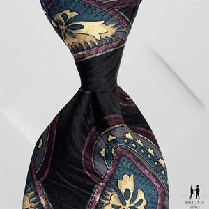 Liberty of London Necktie Mens 100% Silk Foulard Designer Paisley 56x4 Tie - Picture 1 of 9
