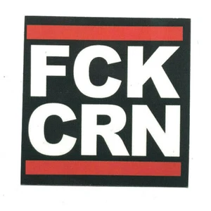 50 Aufkleber FCK CRN 5x5cm F*CK CoRoNa - Picture 1 of 2