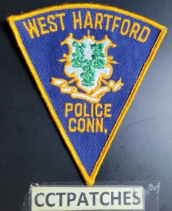 WEST HARTFORD, CONNECTICUT POLIZEI SCHULTERAUFNÄHER CT - Bild 1 von 2