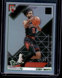 2019-20 Donruss Clearly Coby White /25 The Rookies Green Bulls