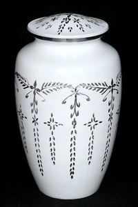 Engraved Cremation Urn for Human Ashes Adult Funeral Urn Handcrafted Black URNS - Picture 1 of 4
