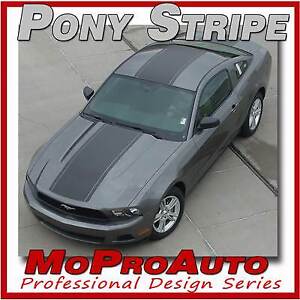 2010-2012 Ford Mustang GT PONY CENTER STRIPE Racing Stripes 3M Graphics PDS1574 