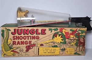 Vintage Marx Jungle Shooting Range .45 Cal Tin Litho Complete in Box Rare HTF - Picture 1 of 18