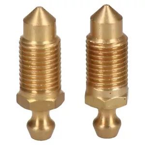 Brass Brake Caliper Bleeding Bleed Nipple Screw Bleedscrews UNF Metric BSF - Picture 1 of 25