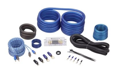 Kit de instalación de amplificador de calibre 2 Rockville RWK21 ANL portafusibles 100 % cobre RCA Foto 1 de 4