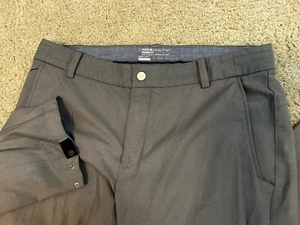 Nike Golf Pants Mens 32x32 Gray Dri-Fit Modern Fit 803041-032 - Picture 1 of 8