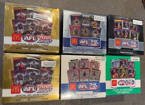 AFL TEAMCOACH McDONALD'S FOOTY CARD SEALED BOX'S X6 2020-2024 - Picture 1 of 6