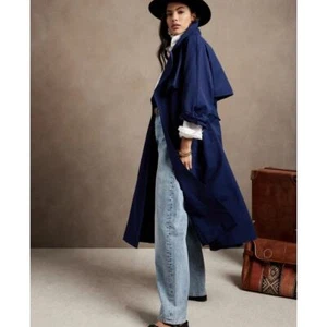 Banana Republic Spring Opera Coat Spring Navy Trench Size Medium - Bild 1 von 11