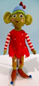 Muñeca niña elfa de felpa suave de Navidad IKEA Krullig 14" de alto - Imagen 1 de 5