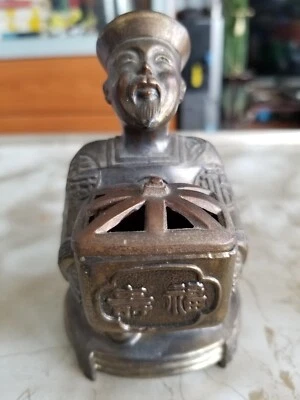 Brass/Bronze incense burner-Japan - Image 1 of 4