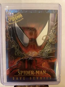 Fleer Ultra Spider-Man 1995 obras maestras Spiderman Dave Devries #4 inserto Marvel - Imagen 1 de 10