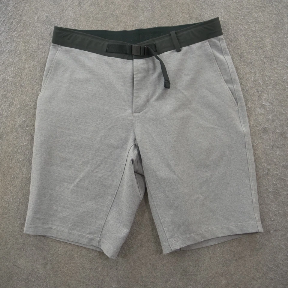 Pantalones Cortos Nike Para Hombre Gris Mediano Polar Golf Plano Golf Frontal Chinos Bolsillos 10" Logo Foto 1 de 4