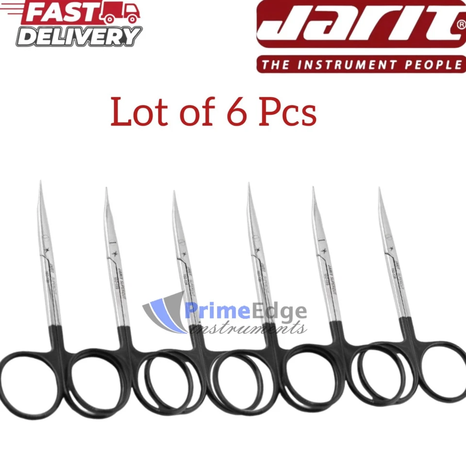 6 X JARIT 102-139 Stevens тенотомии суперcut зубчатые ножницы тонкий CVD 4-3/8" - Изображение 1 из 3