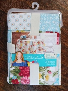 Pioneer Woman Sweet Rose Patchwork 70 in. Round, NEW 2023 - Picture 1 of 3