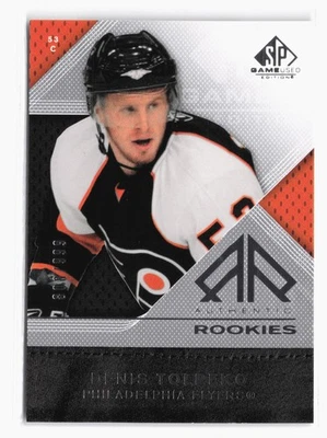 2007-08 SP Game Used #118 Denis Tolpeko #/999 Philadelphia Flyers Rookie SP - Image 1 of 2