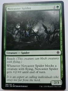 MTG Magic The Gathering Card Netcaster Spider Creature Spider Green Conspiracy - Picture 1 of 2
