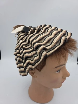 Sombrero de Paja Evelyn Varon Multicolor Vintage Años 50 Estilo Cubo Colores Otoño Mujeres Foto 1 de 4