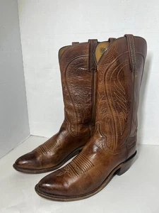 Lucchese N1596J4 Mens Classics Leather Boots Reddish Brown  9 1/2 D - Picture 1 of 10