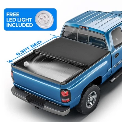For 1988-2007 GMC Sierra Chevy Silverado 1500 Tonneau Cover 6.5FT Bed Roll-Up - Image 1 of 4