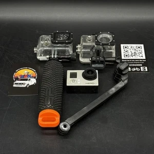 GoPro HERO3 Plus Silver Edition Camera Go Pro HERO + 2 Hard Cases & Accessories - Picture 1 of 8