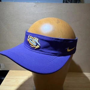 NCAA LSU Tigers Embroidered Raised Logo Visor Purple/Gold OSFM - Picture 1 of 7