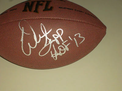 Warren Sapp Hand Signed Wilson Football JSA #J50737 Inscribed HOF '13 NFL - Image 1 of 4