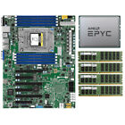 AMD EPYC 7551P CPU 32 Cores + Supermicro H11SSL-i Motherboard +4x 32GB 2133P Memory