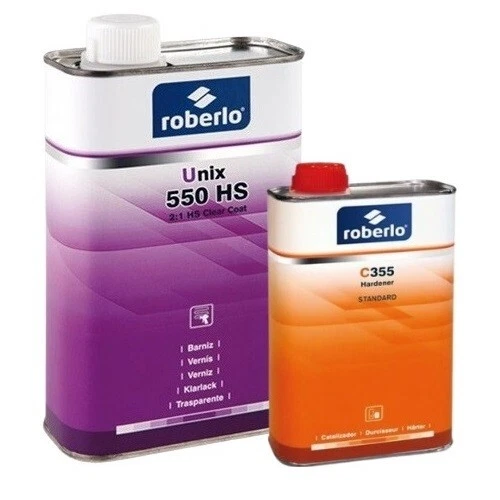 Roberlo UNIX 550 HS 2:1 con endurecedor barniz transparente 1,5 litros 2K - Imagen 1 de 1