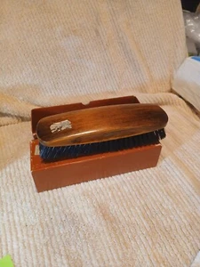 VINTAGE GERMAN CLOTHES BRUSHE WOOD WITH NATURAL BRISTLE IN BOX STREN BROTHERS - Picture 1 of 9