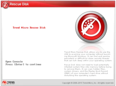 Trend Micro Rescue Disk Antivirus efficace su mini CD-R (8 cm) per pulizia MBR - Immagine 1 di 4