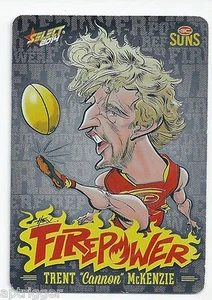 2014 Champions Firepower Caricature (FC22) Trent McKENZIE Gold Coast - Picture 1 of 1