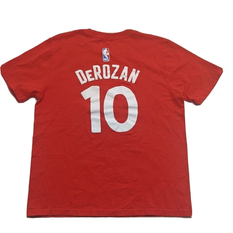 Adidas DeRozan #10 T-shirt Jersey Red Toronto Raptors - Youth Large Cover