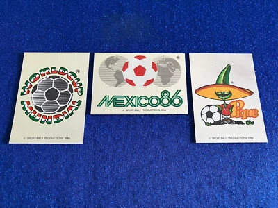 Panini Mexico 86 World Cup Football Stickers 1 2 & 3 Pro Recovered - Image 1 of 3