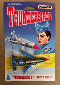 Matchbox Thunderbirds 1993 1 piloto Scott Tracy como nuevo en tarjeta - Imagen 1 de 2